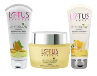 Lotus Herbals WhiteGlow Vitamin-C Radiance Cream_50g + Face Wash_100g + Face Exfoliater_100g (Set Of 3)
