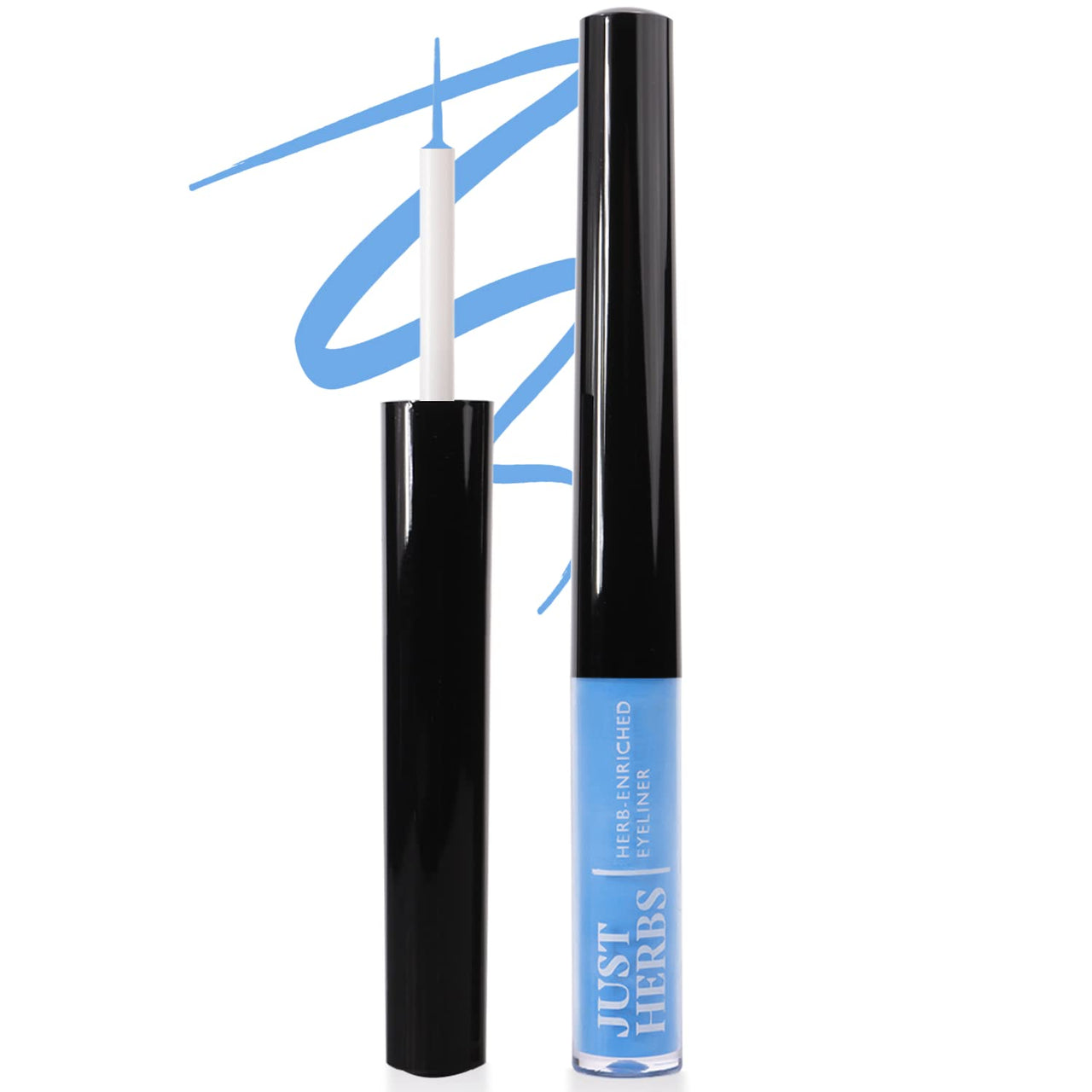 Just Herbs Matte Liquid Eyeliner Waterproof And Smudge Proof&Long Lasting Liquid Eyeliners 2.5G&Liquid Eyeliner Waterproof And Smudge Proof,Long Lasting Liquid Eyeliners 2.5G(Electric Blue)