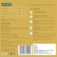 Nature's Essence Shaadi Wala Glow Kit - 3 weeks ritual | Skincare combo for Women | Gold Facial kit, Serum, cream & Jade Roller | Suitable for all skin types | Pack of 5, 126g +30ml