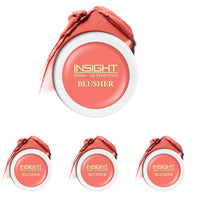 Insight Cosmetics Crème Blusher, Face Makeup, Soft Salmon, 3.5 gm(B-02:01) (Pack of 4)