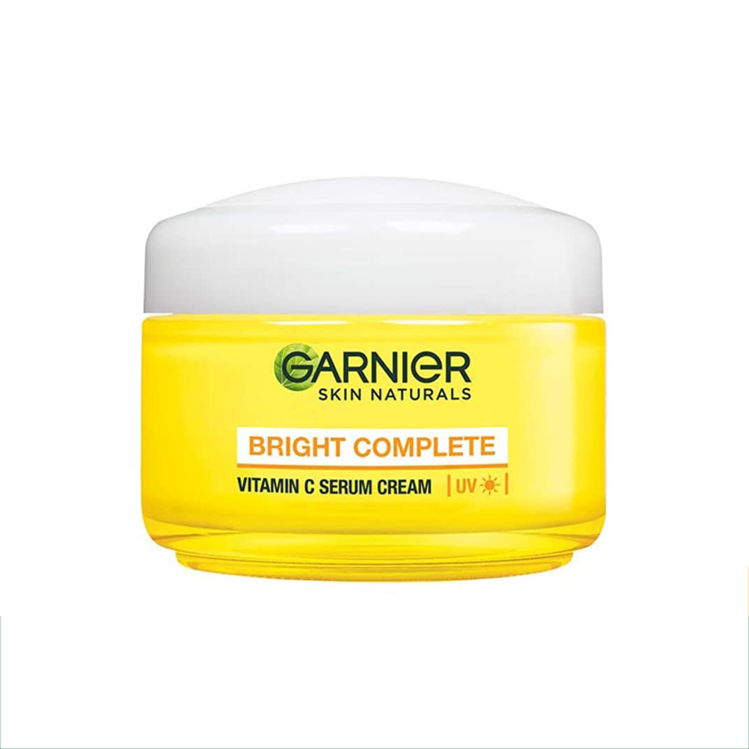 Garnier Bright Complete VITAMIN C Serum Cream UV, 45g & Garnier Bright Complete VITAMIN C YOGHURT Night Cream, 40g