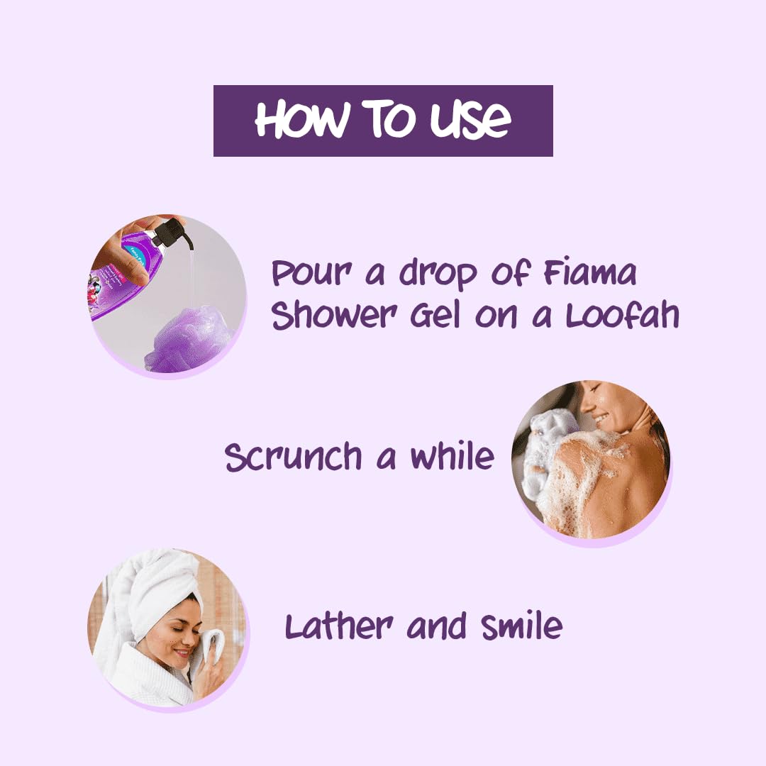 Fiama Body Wash Shower Gel Blackcurrant & Bearberry, 895 ml Family Pack, Body Wash for Women & Men with Skin Conditioners for Radiant Glow, Suitable for All Skin Types