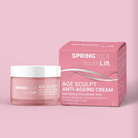 Spring H2O Age Sculpt Anti-Aging Cream – Reduces Wrinkles & Fine Lines | Hydrates & Firms Skin | With Peptides, Hyaluronic Acid | For Youthful, Glowing Skin