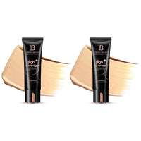 Lakyou Beauty High Coverage Foundation Cream | Waterproof Base | Light Weight | Long Lasting | Shade-03(Natural Beige) | 160ml | Pack Of 2