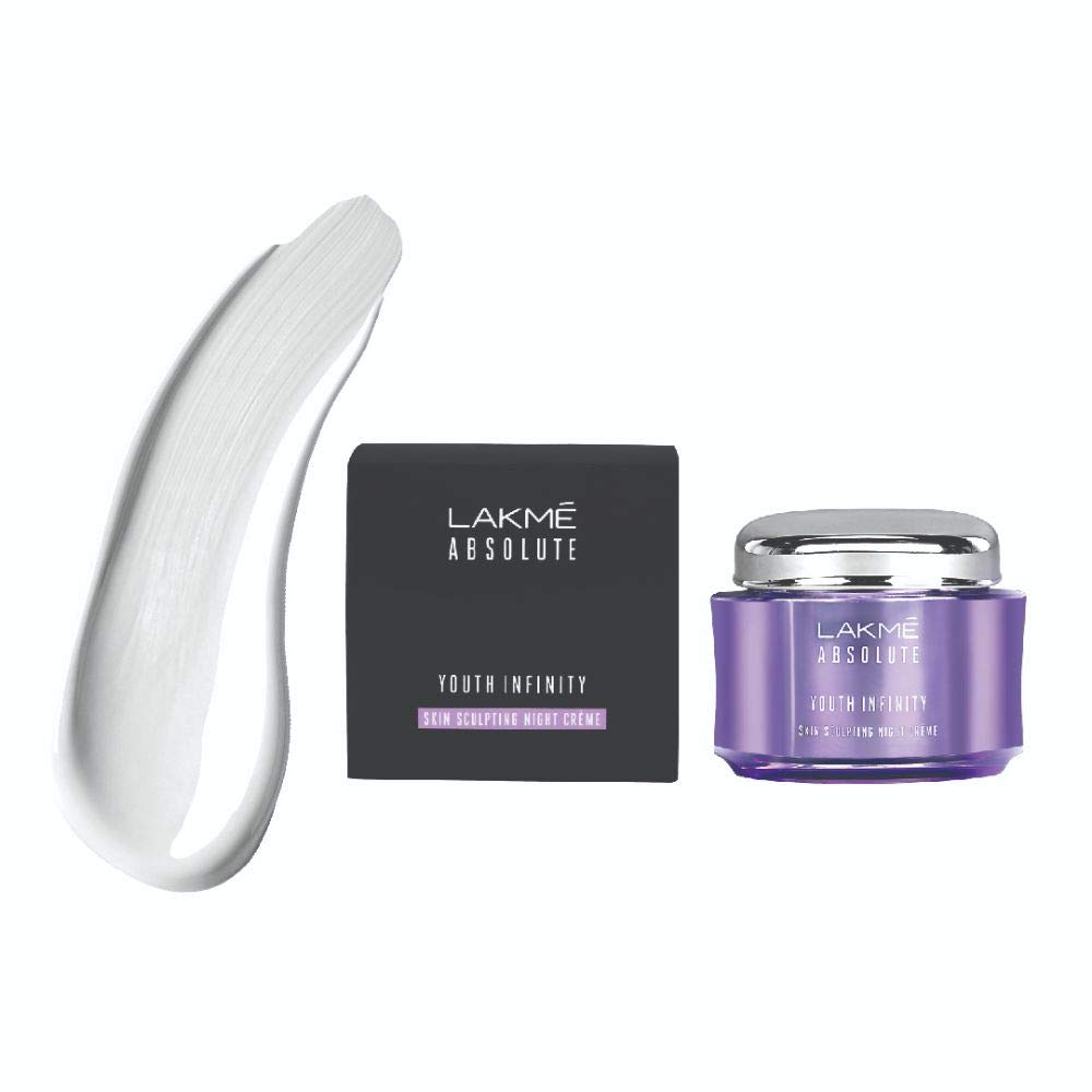 Lakmé Absolute Perfect Radiance Skin Brightening Light Crème (Cream) With Sunscreen, 50 G & Youth Infinity Skin Sculpting Night Creme, 50G