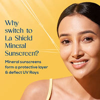 La Shield Pollution Protect SPF 50 Mineral Sunscreen Gel | PA+++ | Lightweight & Oil free | Moisture boost formula | Water resistant| All Skin types |Dermatologist Tested | 50g (Pack of 4)
