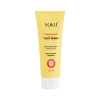 SOKU Complete Glow Daily Face Wash | With Alpha Arbutin, Kale & Papaya Extract | Face Wash For Brighter & Glowing Skin | Reduces Pigmentation | All Skin Types | Dermatologically Tested - 100 ml