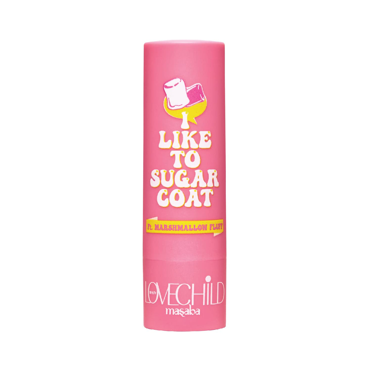 Lovechild Masaba Hydrating Lip Balm, SPF 22 UV Protection, Pink Tinted Vegan Lip Care with Shea Butter, Vitamin E & Almond Oil, Repairs Dry, Chapped Lips, Marshmallow Fluff, 4.5g