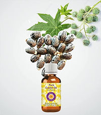 Deve Herbes Pure Castor Oil (Ricinus communis) Natural Therapeutic Grade Cold Pressed (Pack of Two) 100ml X 2