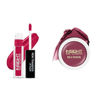 Insight Cosmetics Insight Non Transfer Lip Color Matte Texture12Hrs WaterproofTrue ColorSmudge Proof Paraben Free 100% Veg, 4ml(LG40-07) Crème Blusher, Face Makeup, Dusty Rose, 3.5 gm(B-02=03)
