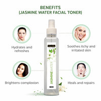 INDUS VALLEY Natural Jasmine Water Facial Toner - Chemical Free - 250 ml