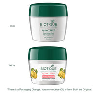 Biotique Bio Herbcolor Conditioning Hair Color, 50g + 110ml - Darkest Brown 3N (Pack of 1) & Biotique Bio Quince Seed Nourishing Face Massage Cream For Normal To Dry Skin, 50G