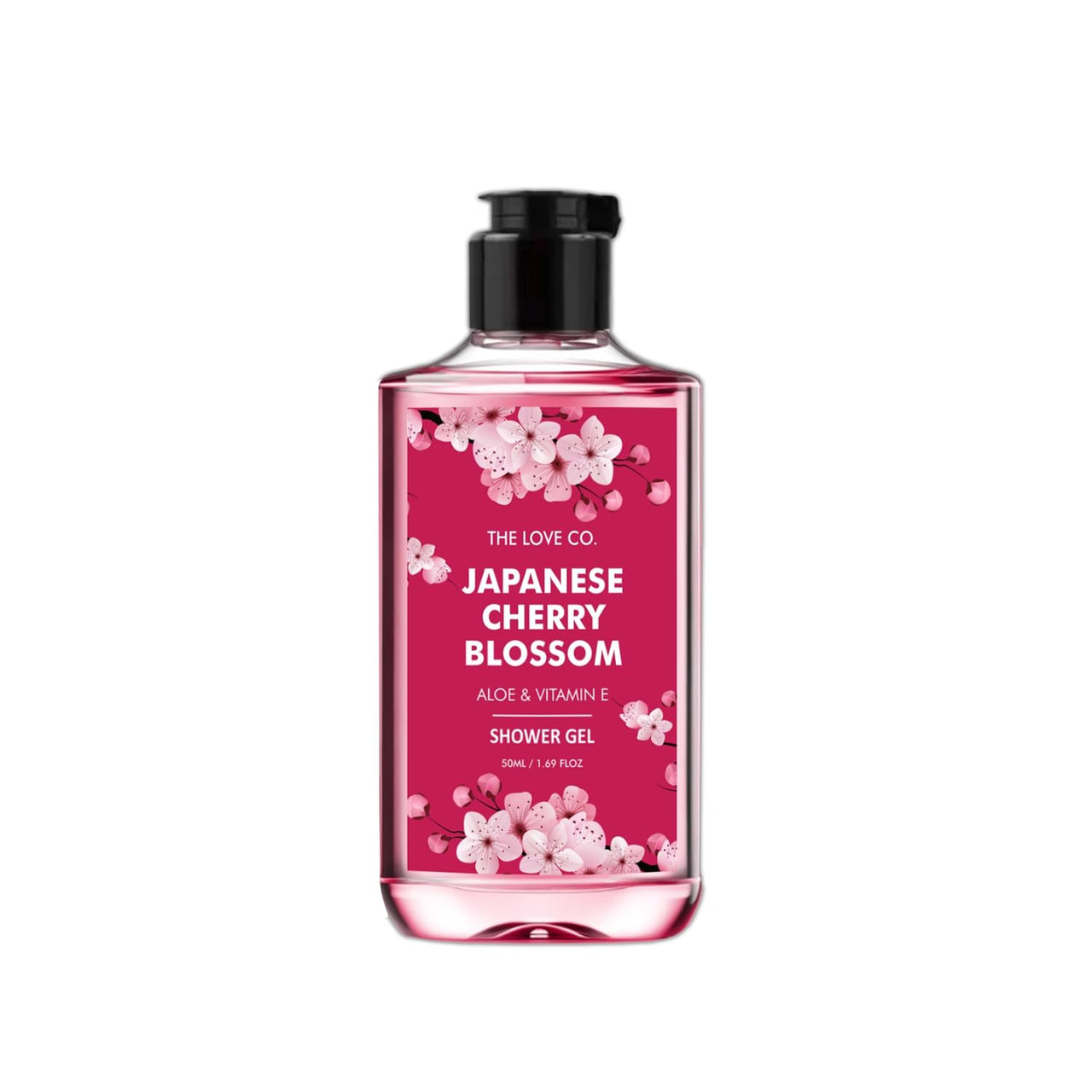 THE LOVE CO. Indulgence Gift kit Collection: Indulge in Travel Pack Shower Gels | Cherry Blossom, Vanilla, Lavender, Oud | Opulent Bathing Experience | Ideal Birthday & Special Occasion Hamper | Pack of 4
