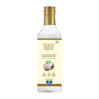 Coco Soul Cold Pressed Unrefined Virgin Coconut Oil | 60% MCT | Multipurpose Usage | Daily Cooking| Keto Friendly | Naturally Cholesterol Free | A1 grade real coconut | From Makers of Parachute 1000 ml