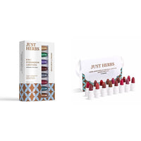 Just herbs 8 in 1 Herbal Metallic-shimmer finish - 12gm& Just Herbs Ayurvedic Creamy Matte Lipstick Set Lip(Pack of 16) Combo