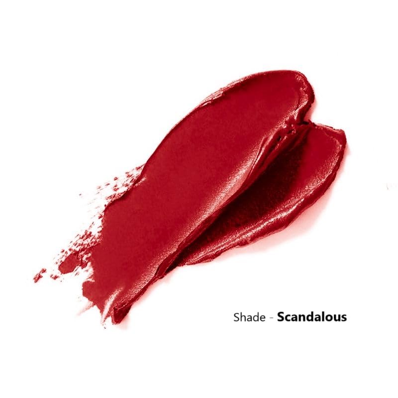 FeMent Clean Beauty Matte Liquid Lipstick For Women, Highly Pigmented, Long Lasting, TransferProof, Lip Makeup, Smudge Proof - 6.5 ML (SCANDALOUS)