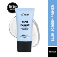 Million Colors Pore Blur Primer | Matte Finish and Oil Control| Hydrating Pore Minimizer Infused With Hyaluronic Acid | 2-in-1 Primer and Sunscreen SPF 50 PA+++ For All Skin Types - 30ml