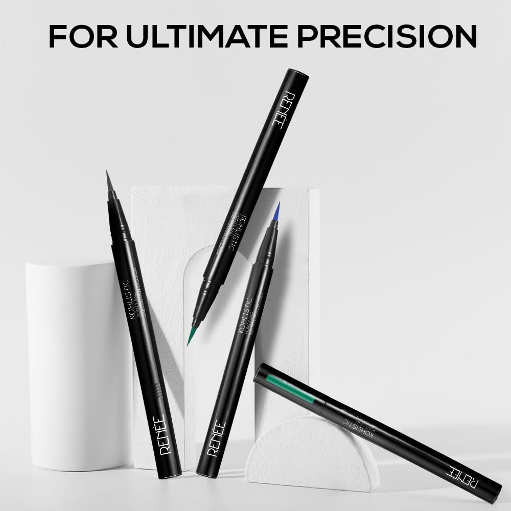 RENEE Pointy End Sketch Pen Smudge Proof Eyeliner - Matte Finish, Light Weight, Water Resistant, Long Stay Highly Pigmented with One Stroke Application Formula - Sapphire