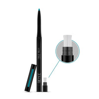 RENEE Kajal Pen with Sharpener - True Blue | 24 Hrs Stay | Long Lasting Kohl Pencil | Matte Finish | Rich Color Payoff | Smudge & Waterproof | One Swipe Application Formula | 0.35gm