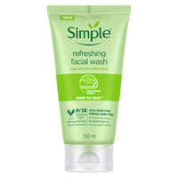 Simple Daily Skin Detox Purifying Gel Facial Wash, 150 ml & Simple Kind To Skin Refreshing Facial Wash 150 Ml