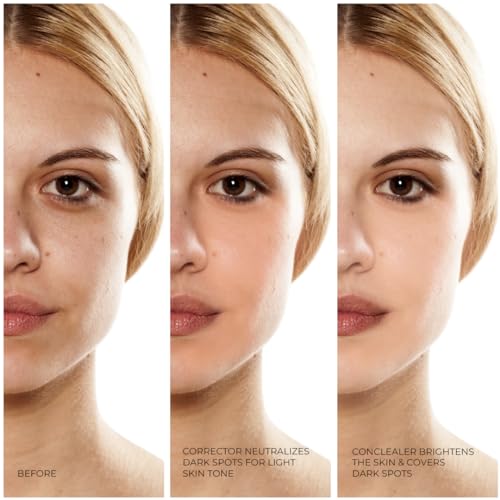 L.A GIRL Easily Blendable Concealer Corrector Peach For Face Makeup, Matte Finish Ultra Blendable Medium Beige - 8G (Vegan & Cruelty-Free) - Cream, Acne Prone