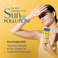 La Shield Pollution Protect SPF 50 Mineral Sunscreen Gel | PA+++ | Lightweight & Oil free | Moisture boost formula | Water resistant| All Skin types |Dermatologist Tested | 50g (Pack of 4)