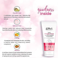 Globus Naturals Herbal Pimple Clear Glycolic & 1% WW Salicylic Acid Face Wash, Enriched With Orange & Almond, For Oily & Acne Prone Skin, 75 gm (Pack of 3)