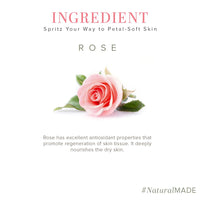 Khadi Natural Rose Water Herbal Skin Toner| Keeps skin scented and moisturized| Maintain skin's pH balance| Prevents acne| Suitable for All Skin Types| 210ml