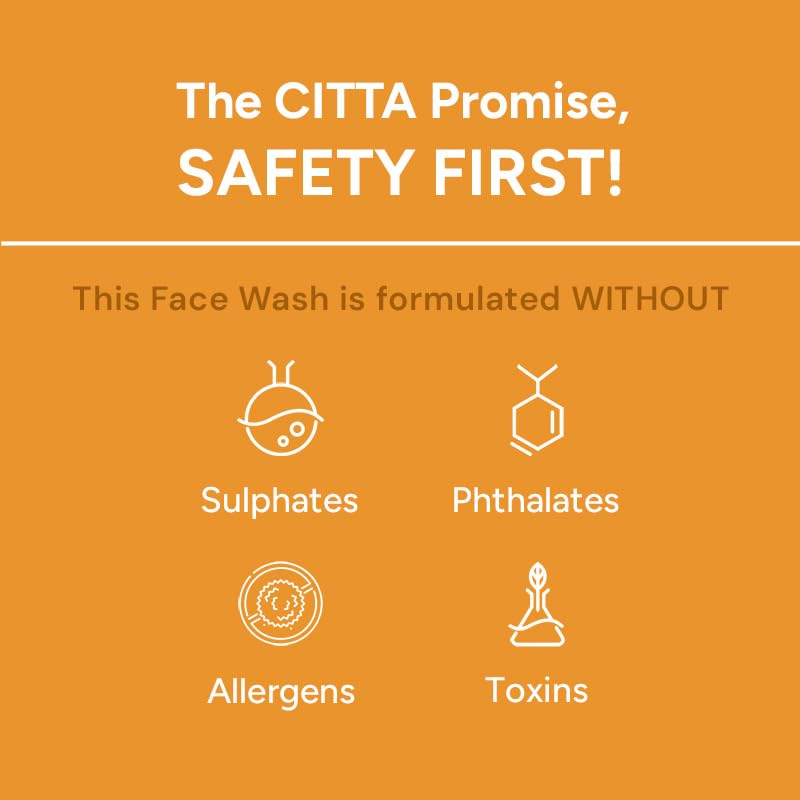 CITTA Encapsulated Ubtan Face Wash For Men & Women | Triple Power Of Turmeric, Saffron & Niacinamide | Removes Suntan, Revives Dull Skin & Enhances Brightness | Encapsulated Ubtan Technology Face Wash For All Skin Types | Non-Drying, Nourishing | 100 ml