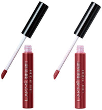 Lakmé Forever Matte Liquid Lip Color - 34 Brown Sheer & Lakmé Forever Matte Liquid Lip 35 Rose Wood Combo