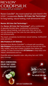 Revlon Colorsilk Beautiful Color, Permanent Hair Color with Keratin, 40ml + 40ml + 11.8ml - 20 Brown Black (Pack of 1)