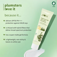 Plum Green Tea & Zinc Super-Matte Gel Sunscreen SPF 50 PA ++++ | Formulated for Oily, Combination and Acne Prone Skin | Protects & Controls Oil | Lightweight, No White Cast & Non-Sticky | Vegan | 15g