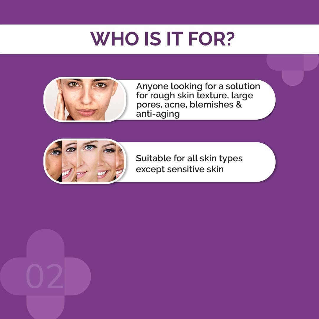 The Derma Co 30% AHA + 2% BHA Peeling Solution - 30ml | Repairing & Exfoliating | Makes Skin Glow | Cleanses Pores
