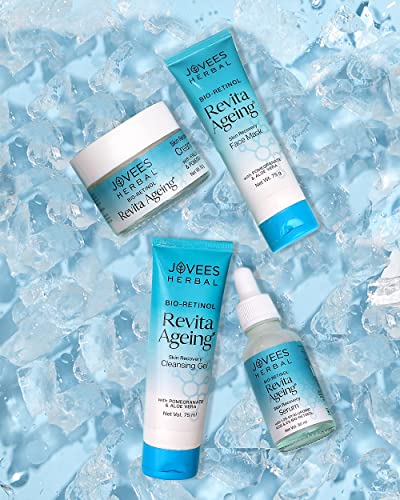 Jovees Herbal Bio-Retinol Revita Ageing Face Mask For Glowing Skin, De-Tan, Pores Tightening & Reduce Sign of Ageing | Made with Eco Certified Bio-Retinol For Men/Women 75g
