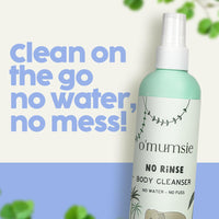 O’Mumsie- No Rinse Body Cleanser- Organic Micellar Cleansing Water for Babies with Goodness of Aloe Vera & Papaya Extract - Fragrance Free, Vegan - 250 ml