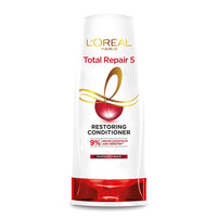 L'Oreal Paris Dream Lengths Shampoo, 192.5 ml & L'Oreal Paris Total Repair 5 Restoring Conditioner with Keratin XS, 192.5ml