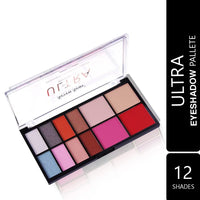 Seven Seas Ultra Smooth Eyeshadow Palette Pigmented Colors | Long Wearing And Easily Blendable Eye Makeup Palette | Multicolor - 30Gm | Shimmery & Glitter Finish (Skin)