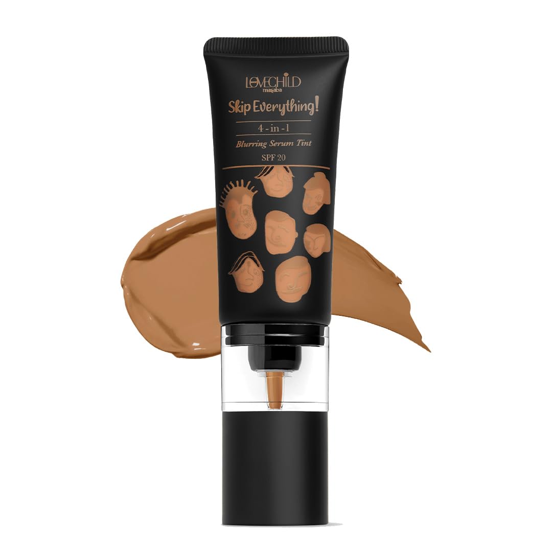 Lovechild Masaba Skip Everything Blurring Medium Coverage 4 In 1 Serum Skin Tint For All Skin Type, Natural Coverage, For Daily Use, With Sod Technology, Easy Expresso, 30Ml