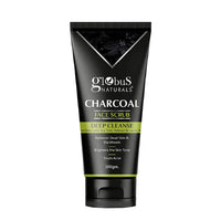 Globus Naturals Anti Pollution & Anti Acne Charcoal Face Scrub, Detox & Deep Cleanse Formula, Fights Pollution and De-Tans skin, For Men with Oily & Acne Prone Skin, 100 gms