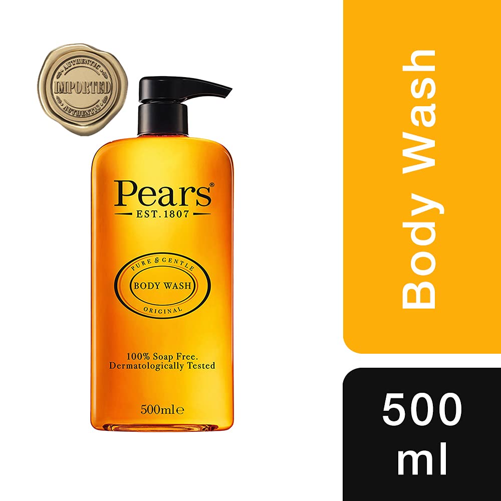 Pears Soft & Fresh Shower Gel SuperSaver XL Pump Bottle with 98% Pure Glycerine, 750 ml & Pears Pure & Gentle Shower Gel, Body Wash With Glycerine And Natural Oils, 500 Ml