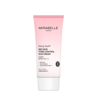 Mirabelle Korea Hong Ssal Red Rice Tone Control Sun Cream SPF 50+ PA++++ | Lightweight & Hydrating | No White Cast | In-Vivo Tested | Korean Skincare | For Men & Women | For All Skin Types | 50g