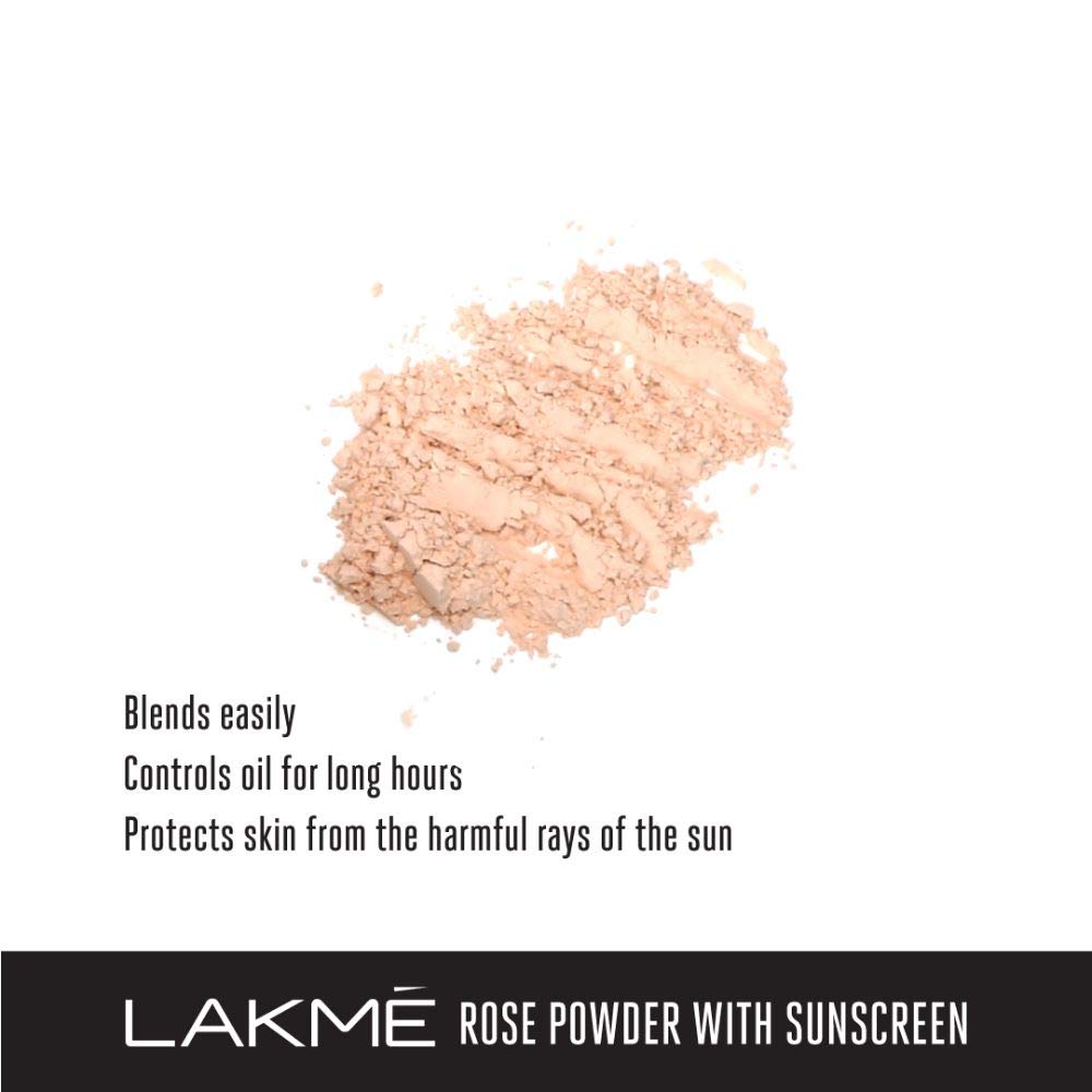 Lakmé © Rose Matte Face Powder, Soft Pink, 40G And Lakmé © Insta Eye Liner, Blue, 9 Ml, Brown