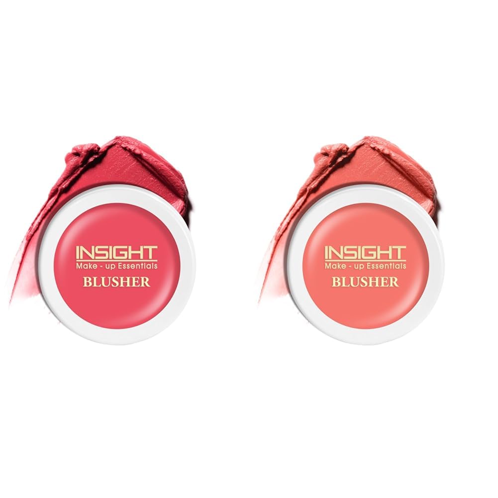 Insight Cosmetics Crème Blusher, Face Makeup, Watermelon Popsicle, 3.5 gm(B-02=04) Crème Blusher, Face Makeup, Soft Salmon, 3.5 gm(B-02=01)