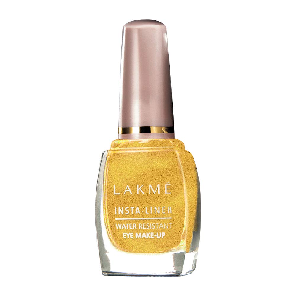 Lakmé Insta Eye Liner Shimmery Finish, Blue, 9Ml And Insta Eye Liner, Golden Gel, 9Ml