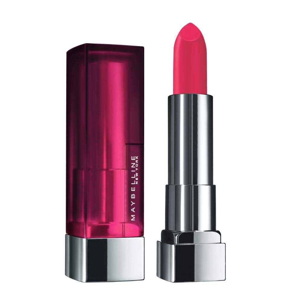 Maybelline New York Color Sensational Creamy Matte Lipstick, 691 Rich Ruby, 3.9g and Maybelline New York Color Sensational Creamy Matte Lipstick, 630 Flaming Fuchsia, 3.9g