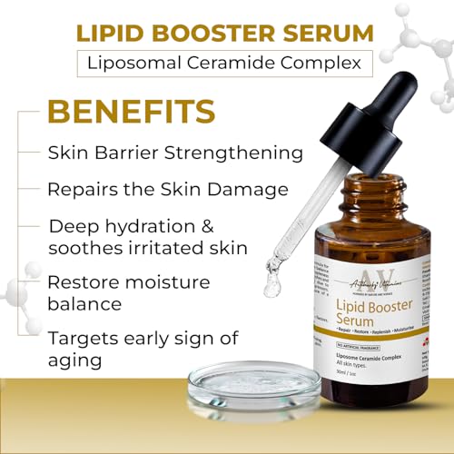ACTIHERBZ Lipid booster serum | Anti-Aging & Deep Hydration | Liposomal Ceramide Skin Barrier | For All Skin Types – 30ml