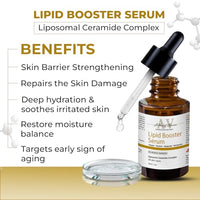 ACTIHERBZ Lipid booster serum | Anti-Aging & Deep Hydration | Liposomal Ceramide Skin Barrier | For All Skin Types – 30ml