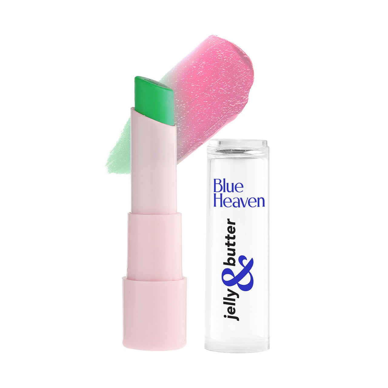 Blue Heaven Jelly & Butter PH based Lip Balm infused with Jojoba Oil, Shea Butter + Vitamin E, Treats Dry & Chapped Lips, Green Witch, 3g