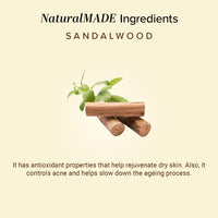 Khadi Natural Sandalwood Soap | Herbal Bathing Soap for Calming Skin| Natural Soap with Essential Oils | Soap for Healthy Skin | Suitable for All Skin Types, Pack of 3 | (125gm *3) (375gm)