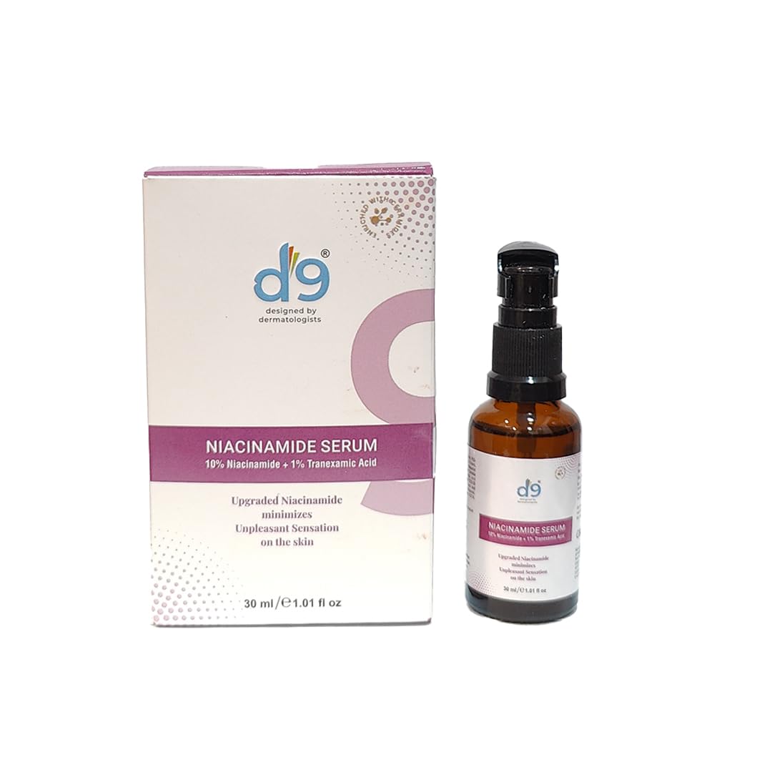 D9 Spot removal Niacinamide Serum|10% Niacinamide+1% Tranexamic acid + 1% Zinc PCA |Brightens Skin, Fades Dark Spots,Hydration & Barrier Repair|Evens Skin Tone & Lightweight | Non-Greasy|For all Skin Types|Dermatologists Designed-30ml